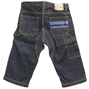 Amazon | [桃太郎ジーンズ] EASY NAVY別注 特濃デニムクロップド